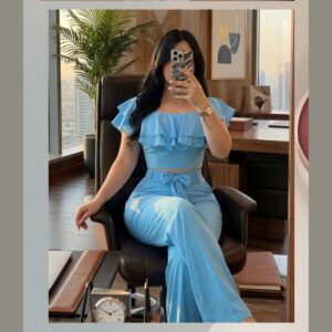 Set Romanza Top Ruffles Palazzo